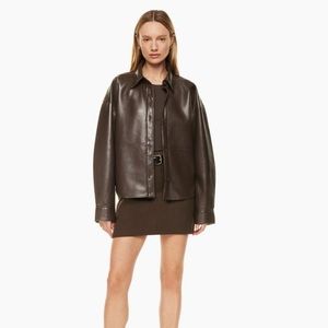 Aritzia Pelli Hip Shirt Jacket